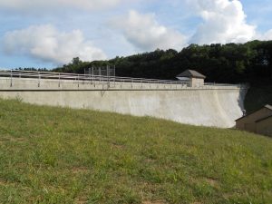 Means Brook Dam after rehabilitation, August 2015