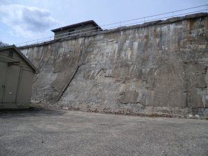 Means Brook Dam before rehabilitation, April 2011