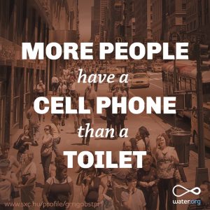 more people have cell phone than toilet