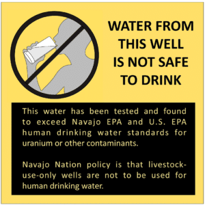 EPA warning to residents of Navajo Nation