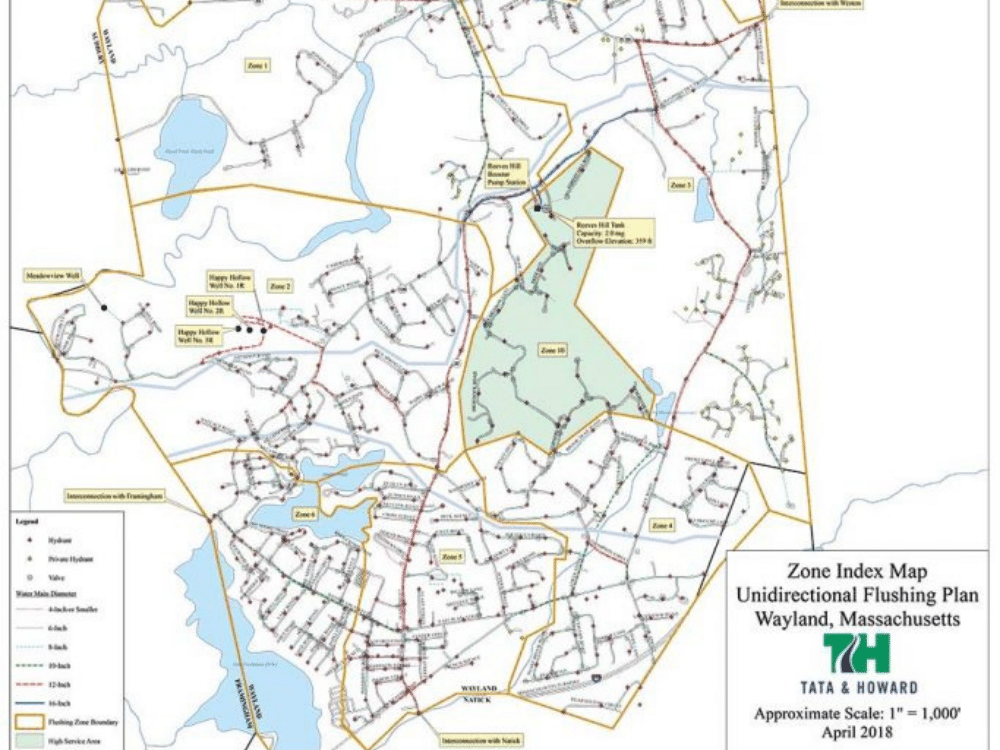 Unidirectional Flushing Program, Wayland, MA Tata & Howard